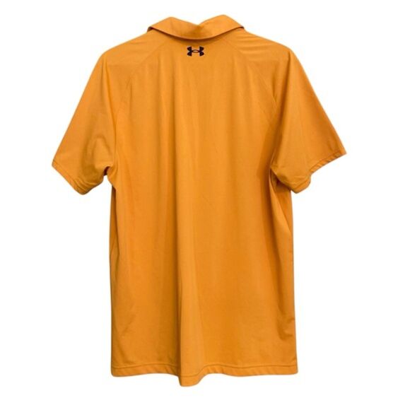 Under Armour Gold Loose Fit Golf short Sleeve Polo Shirt Medium - Picture 7 of 9